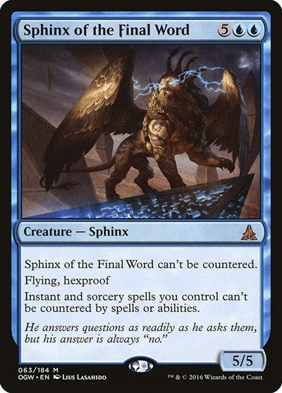 Sphinx of the Final Word - Oath of the Gatewatch - 63 - FOIL