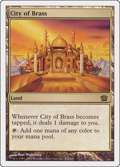City of Brass - 8th Edition - 322 - MODERATELY PLAYED
