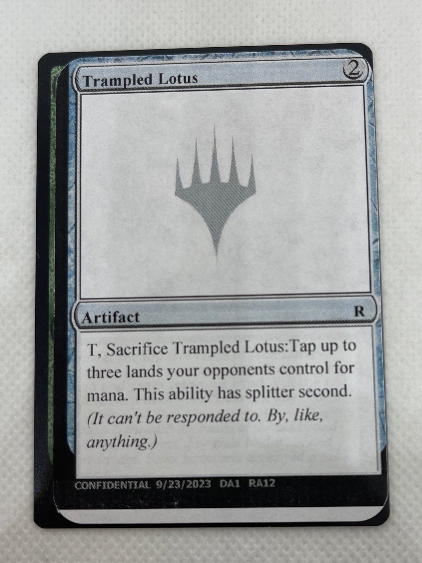 Trampled Lotus - Un-Known Event Playtest Card