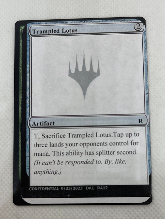 Trampled Lotus - Un-Known Event Playtest Card