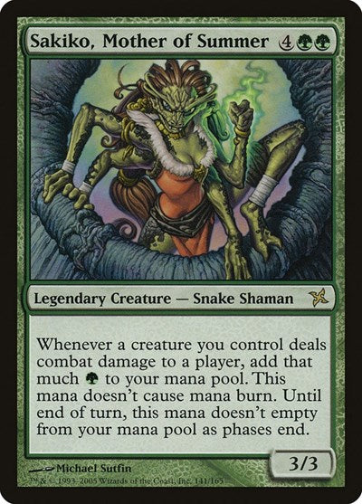 Sakiko, Mother of Summer - Betrayers of Kamigawa - 141 - FOIL