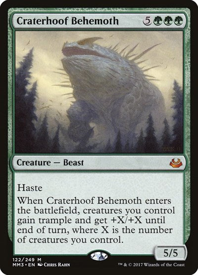 Craterhoof Behemoth - Modern Masters 2017 - 122 - FOIL