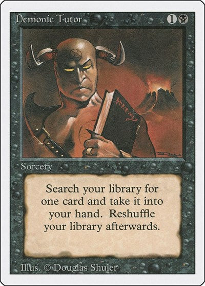 Demonic Tutor - Revised Edition -