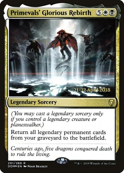 Primevals' Glorious Rebirth - Prerelease Cards - 201 - FOIL