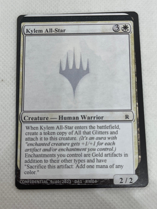 Kylem All-Star - Un-Known Event Playtest Cards