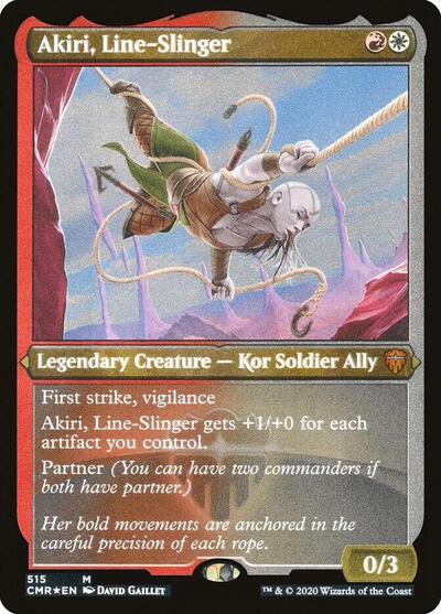 Akiri, Line-Slinger (Foil Etched) - Commander Legends - 515