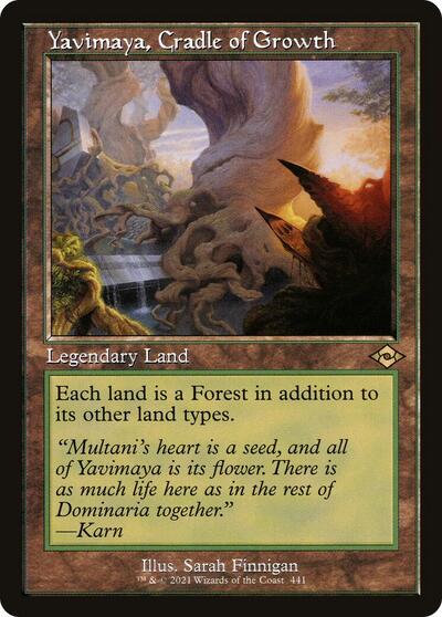 Yavimaya, Cradle of Growth (Retro Frame) - Modern Horizons 2 - 441 - FOIL