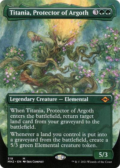 Titania, Protector of Argoth (Borderless) - Modern Horizons 2 - 319 - FOIL
