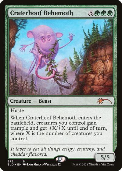 Craterhoof Behemoth (375) - Secret Lair Drop Series - 375 - FOIL