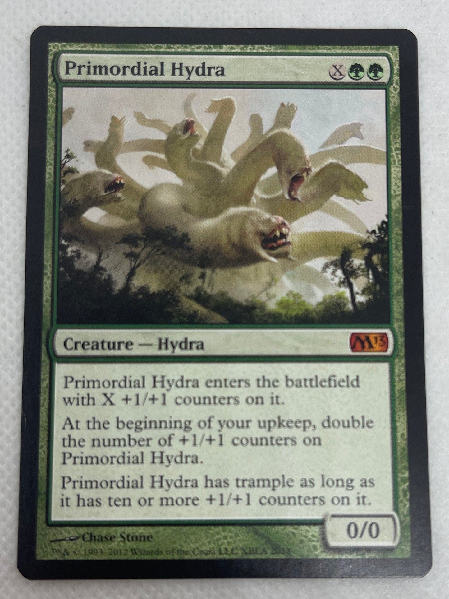 Card featuring a creature illustration on a white background