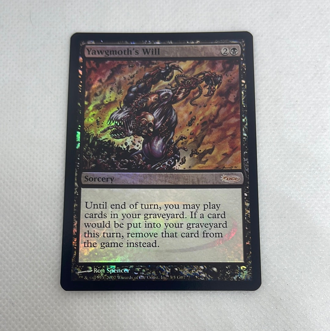 Yawgmoth's Will (Foil) - DCI Judge Promo Making Mythic Yawgmoth's Will (Foil) - DCI Judge Promo Making Mythic