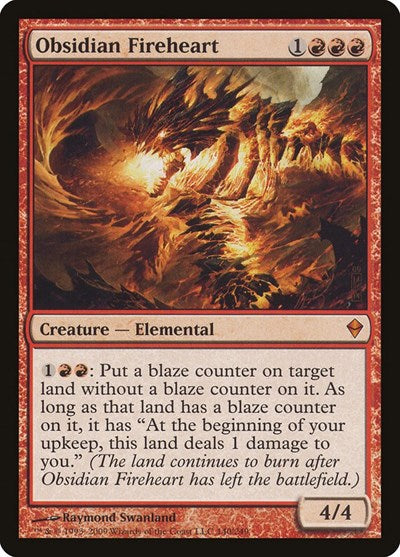Obsidian Fireheart - Zendikar - 140 - FOIL