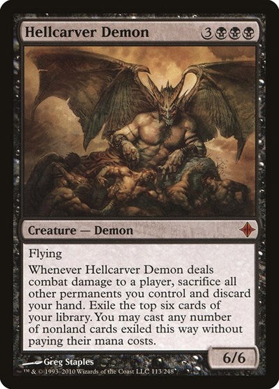 Hellcarver Demon - Rise of the Eldrazi - 113 - FOIL