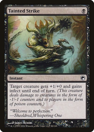 Tainted Strike - Scars of Mirrodin - 80 - FOIL