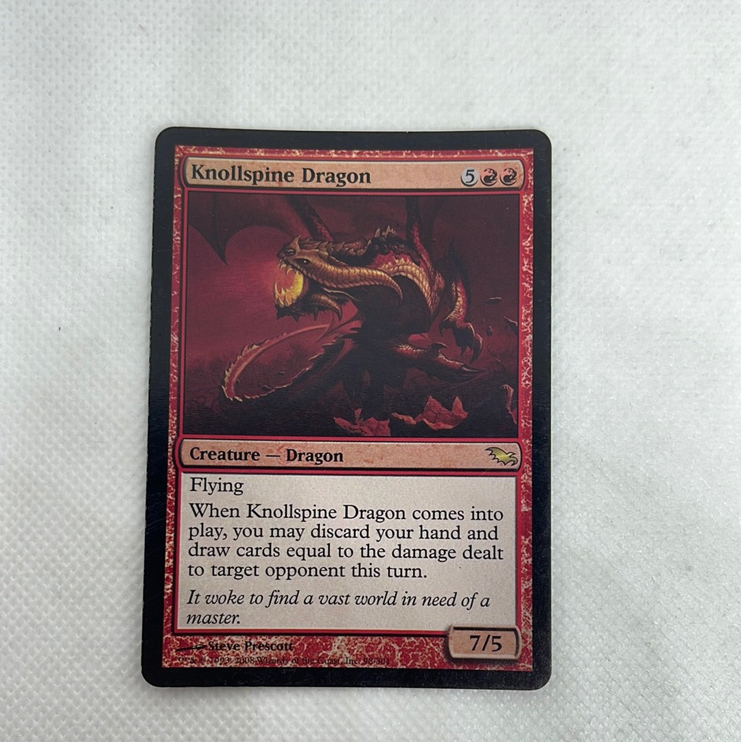 mtg dragon card draw Knollspine Dragon