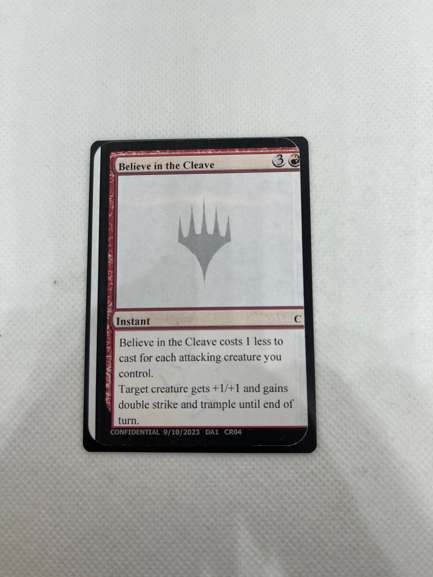 Believe in the Cleave - MagicCon Las Vegas Playtest Card