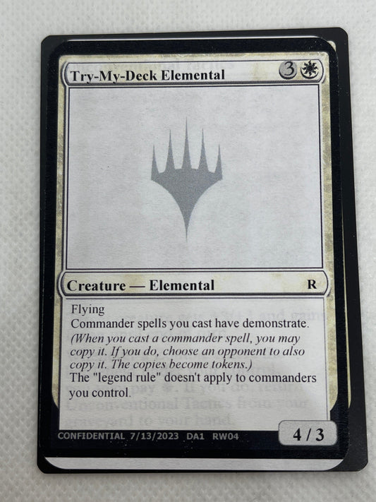 Try-My-Deck Elemental - Un-Known Event Playtest Cards