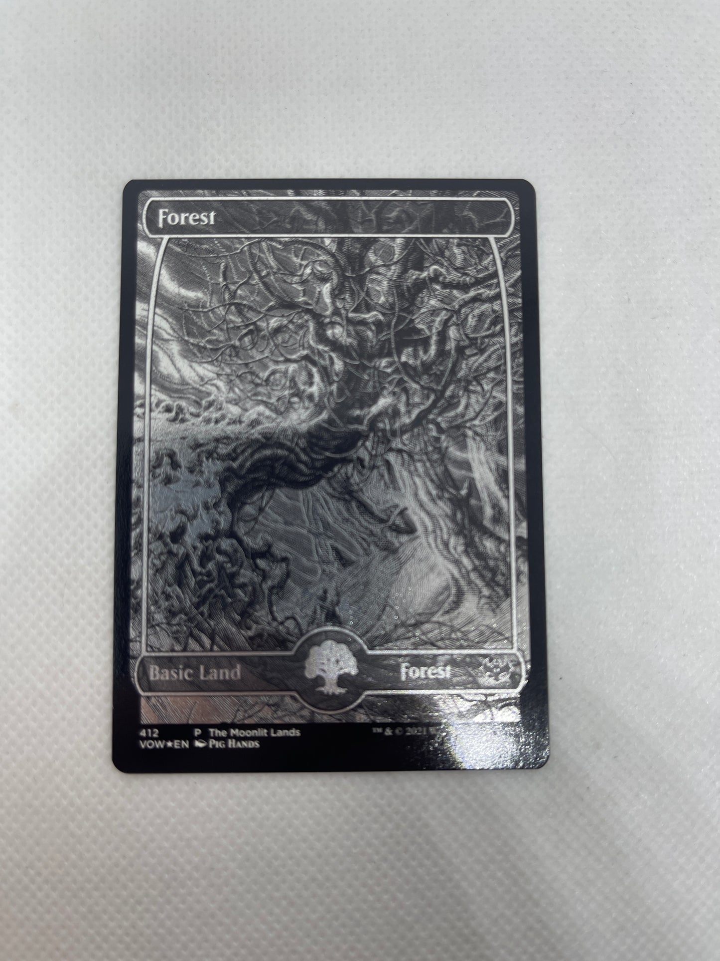Forest - Moonlit Land Promo #412 FOIL ETCHED