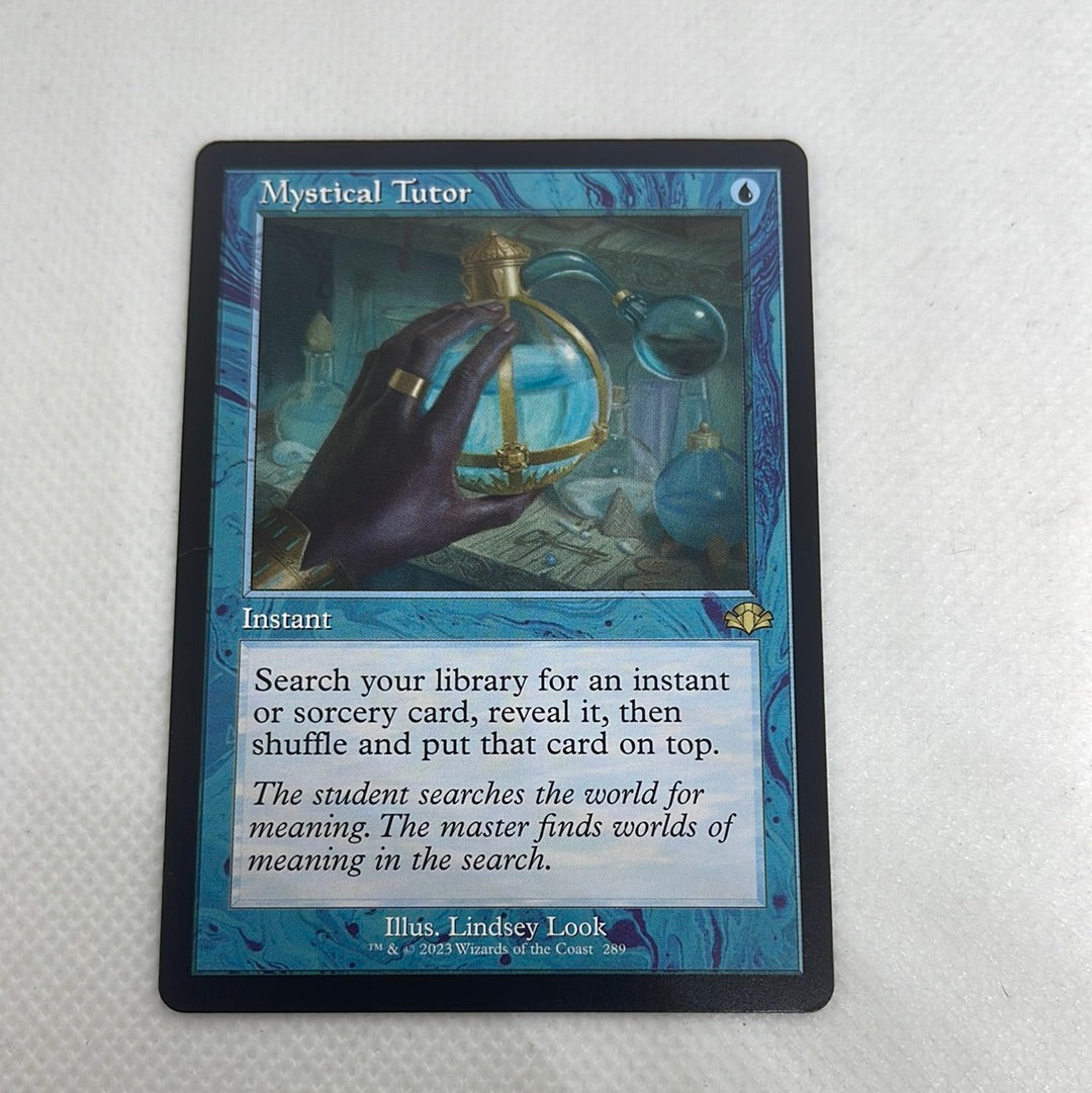 Mystical Tutor - Dominaria Remastered Retro Frame Making Mythic Mystical Tutor - Dominaria Remastered Retro Frame Making Mythic