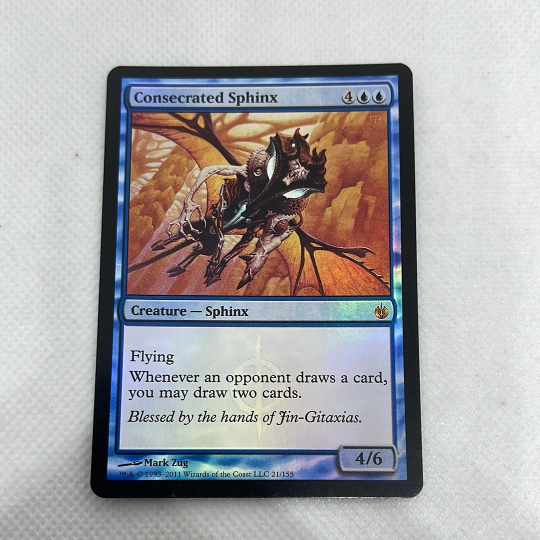 mirrodin besieged mtg card Magic Prices target opponent loses the game Consecrated Sphinx - Mirrodin Besieged