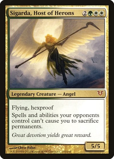 Sigarda, Host of Herons - Avacyn Restored - 210 - FOIL