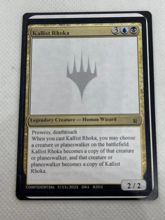 Kallist Rhoka - Un-Known Event Playtest Cards