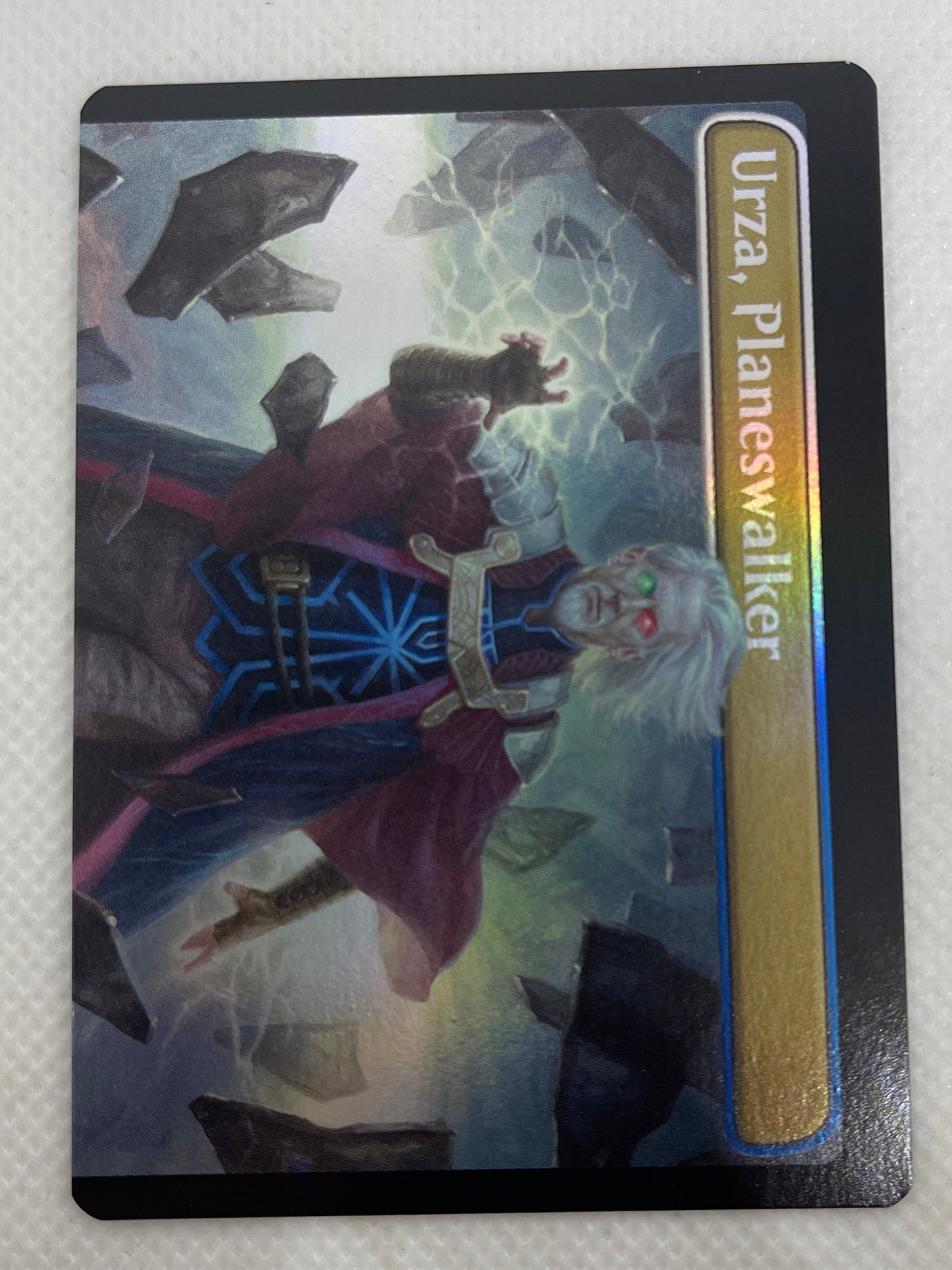 Card featuring 'Urza, Planeswalker' on a white background