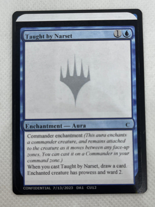 Taught by Narset - Un-Known Event Playtest Cards