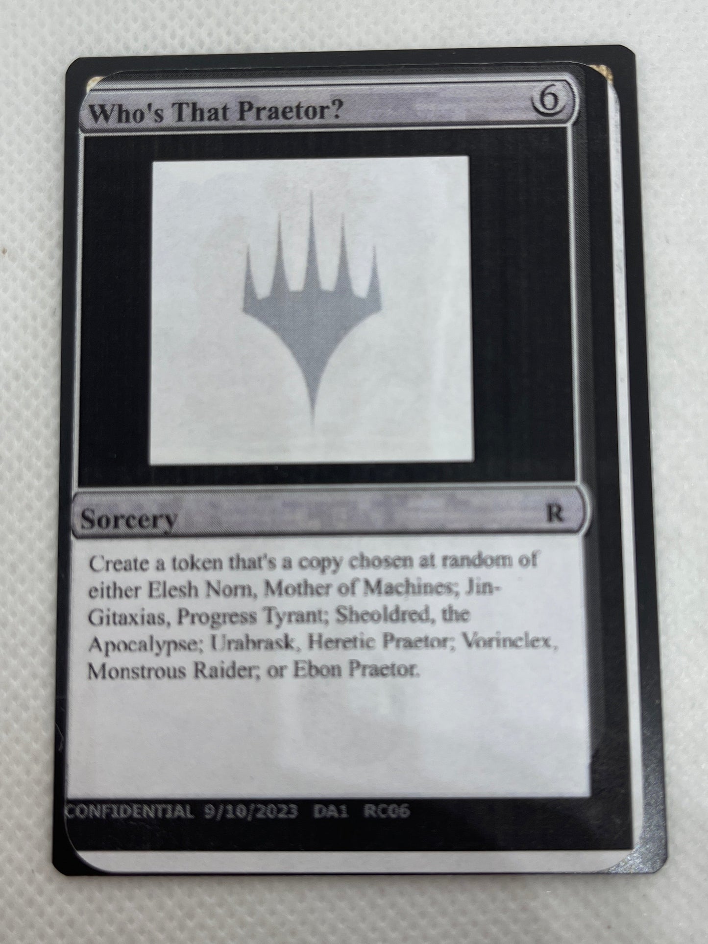 Who's That Praetor? - Un-Known Event Playtest Cards