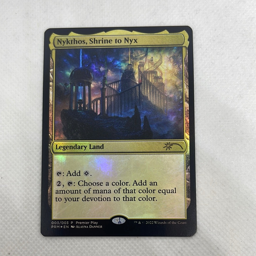 Nykthos, Shrine to Nyx - Premier Play Pro Tour Promo #003 FOIL Making Mythic Nykthos, Shrine to Nyx - Premier Play Pro Tour Promo #003 FOIL Making Mythic