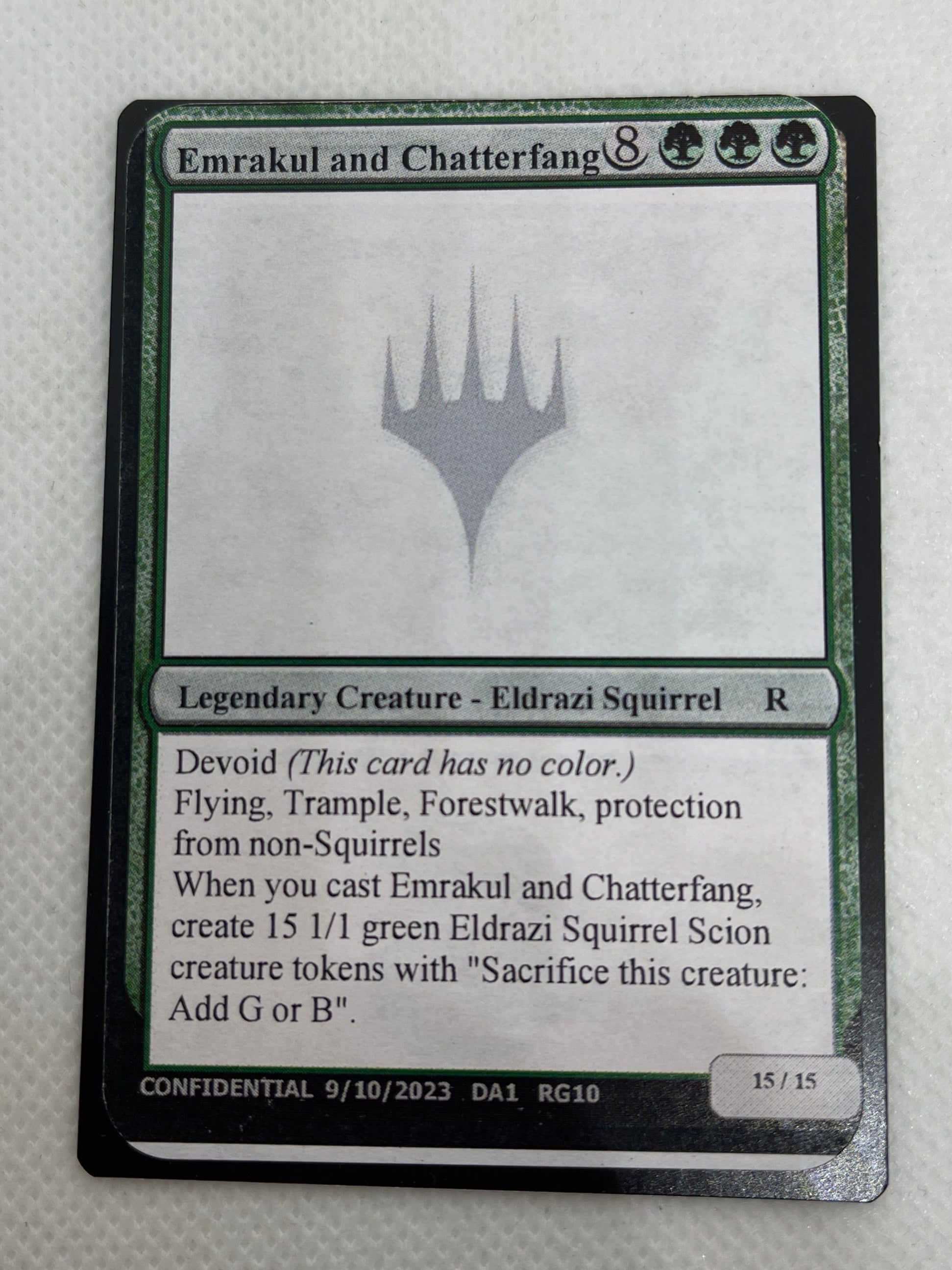 Emrakul and Chatterfang - Un-Known Event Playtest Cards Making Mythic Emrakul and Chatterfang - Un-Known Event Playtest Cards Making Mythic