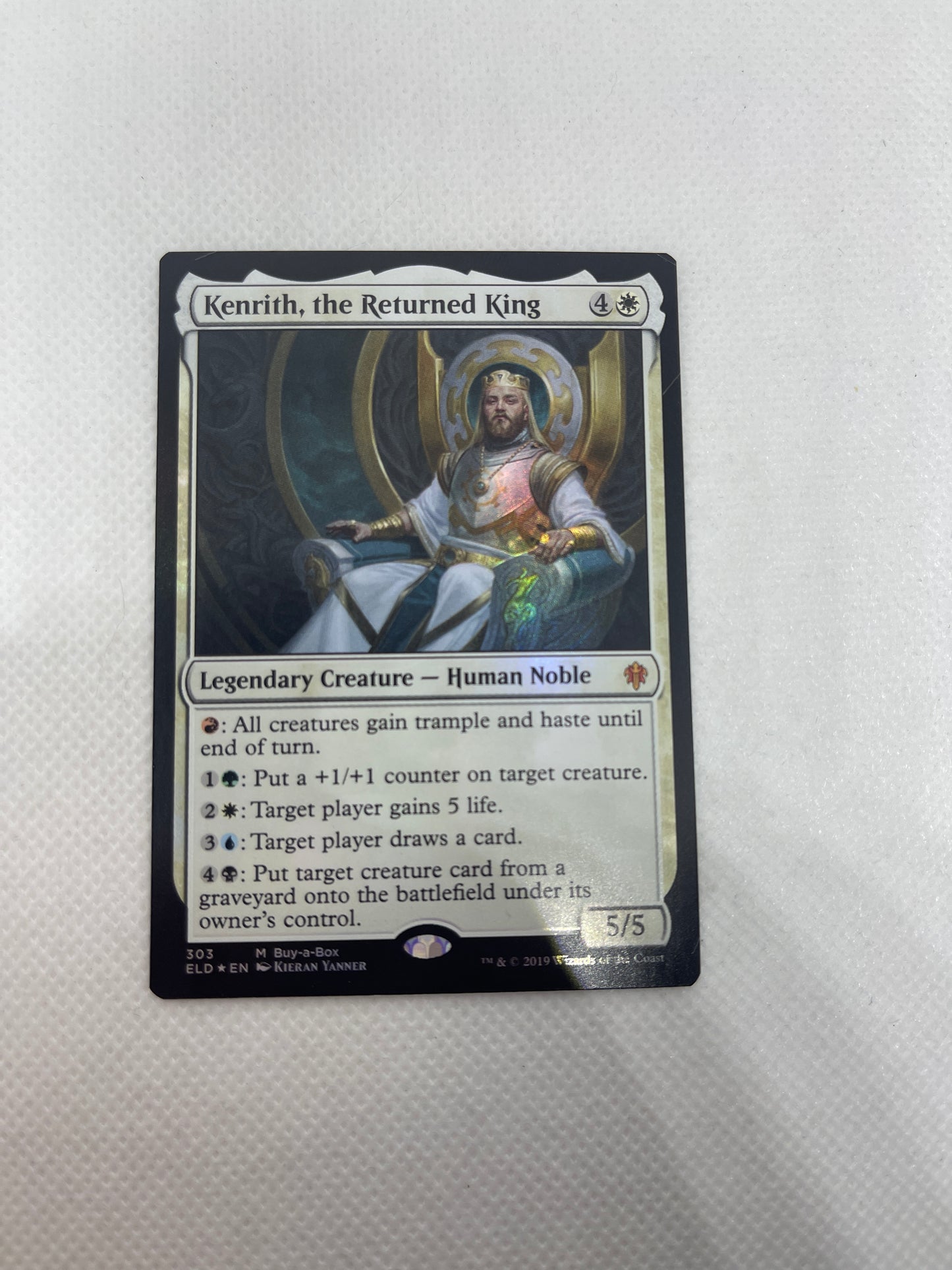 Kenrith the Returned King - Throne of Eldraine Buy a Box Promo #303 FOIL