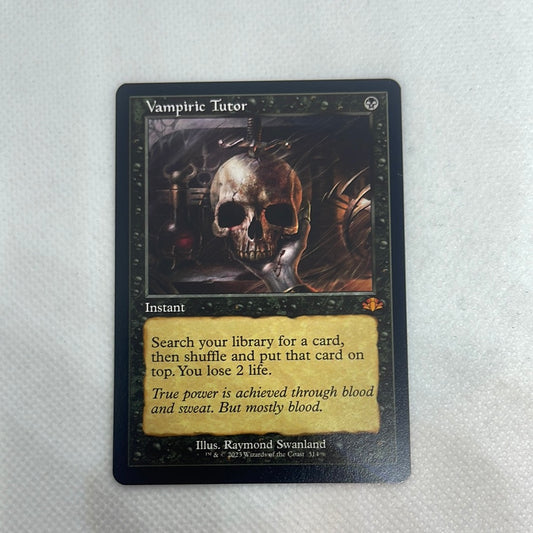Vampiric Tutor - Dominaria Remastered RETRO FRAME #314