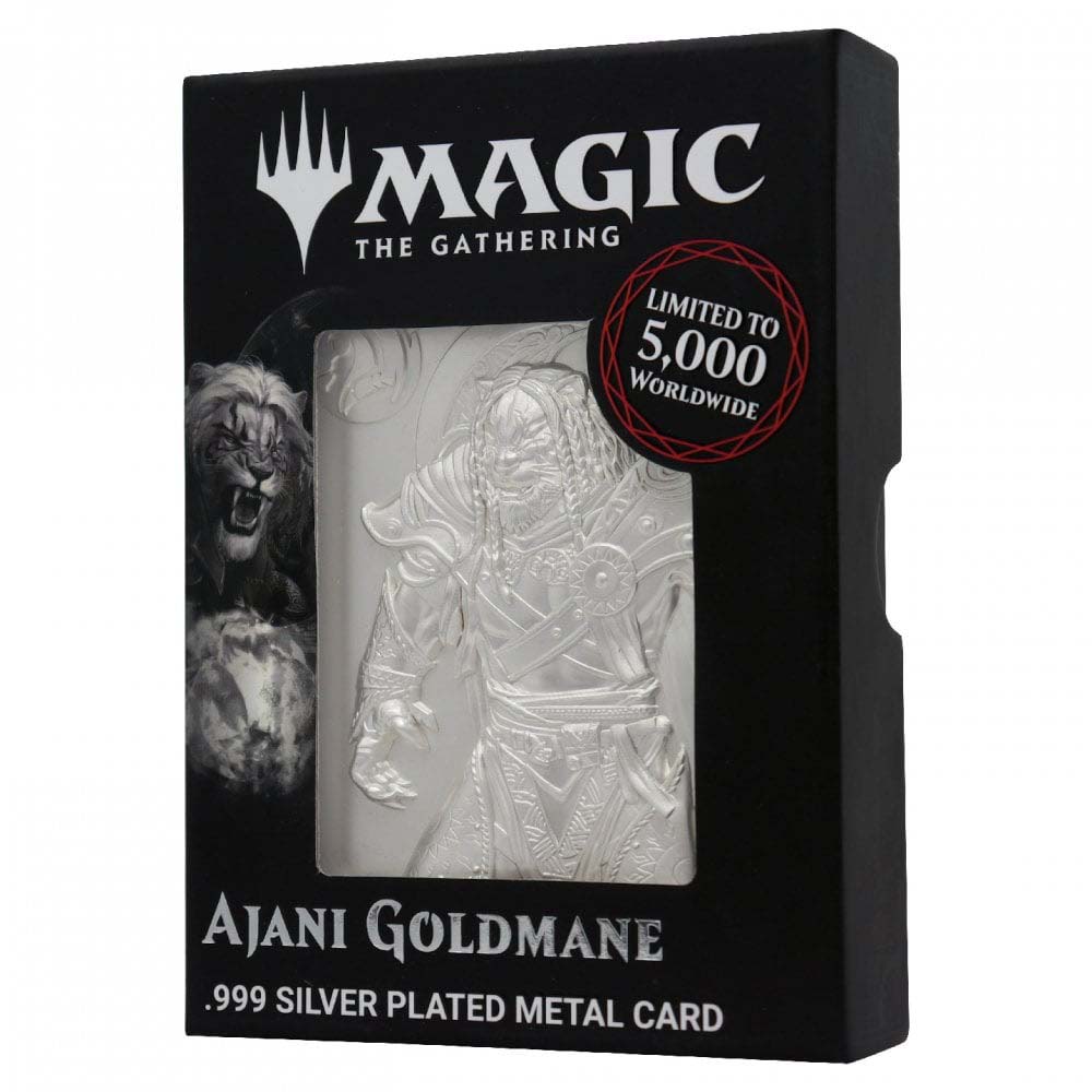 Ajani Goldmane .999 Silver Plated Metal Card