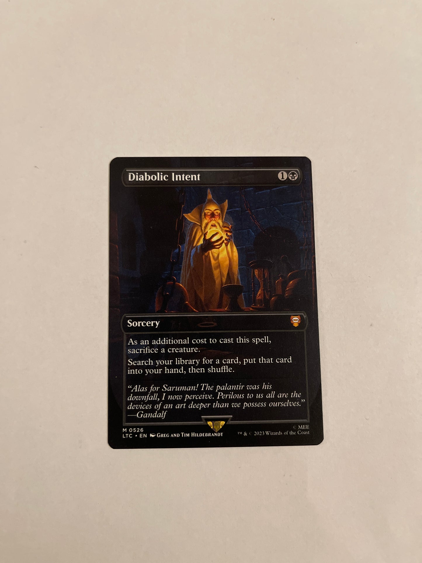 Diabolic Intent - Lord of the Rings Commander #526 BORDERLESS