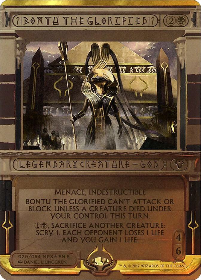 Bontu the Glorified - Masterpiece Series Amonkhet Invocation FOIL #020