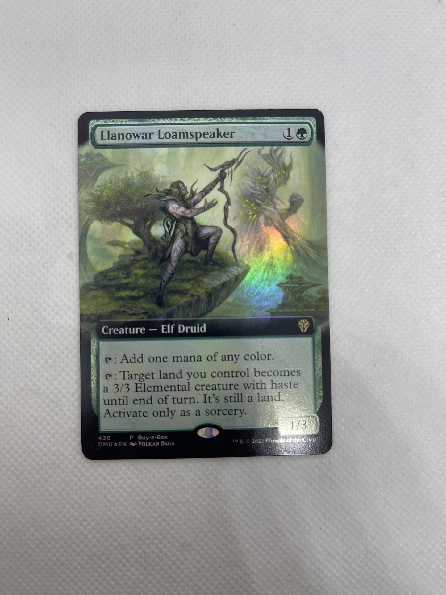 Llanowar Loamspeaker - Dominaria United Buy a Box Promo #428 FOIL