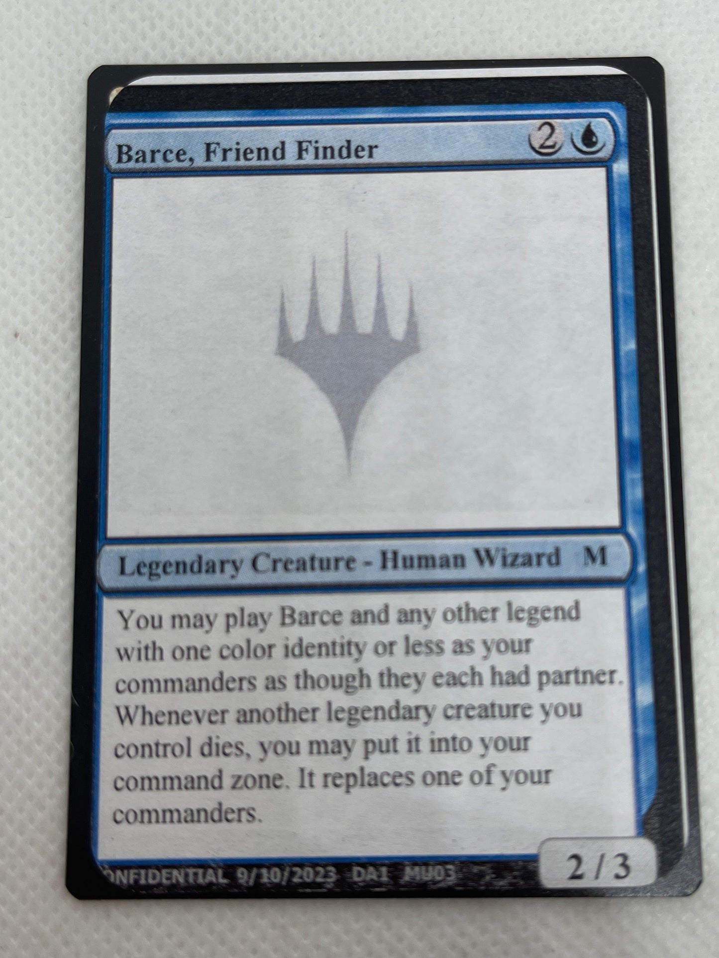 Barce, Friend Finder - Un-Known Event Playtest Cards