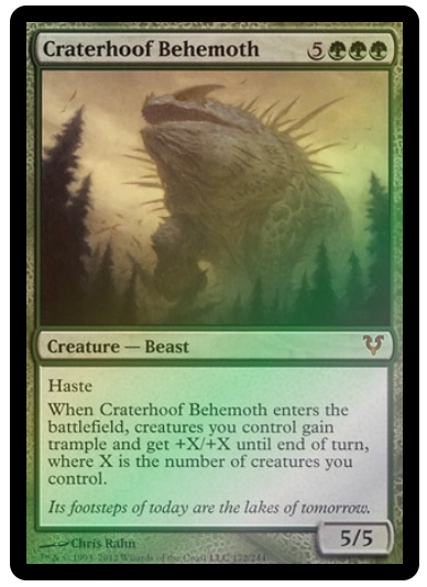 Craterhoof Behemoth - Avacyn Restored FOIL #172