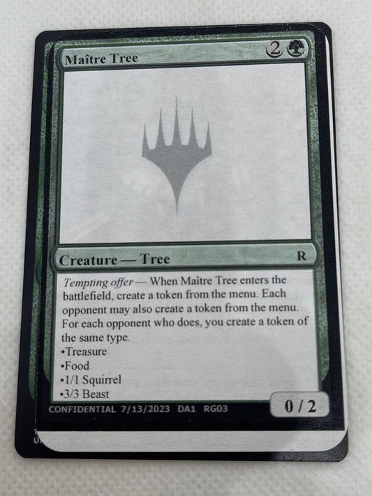 Maitre Tree - Un-Known Event Playtest Cards