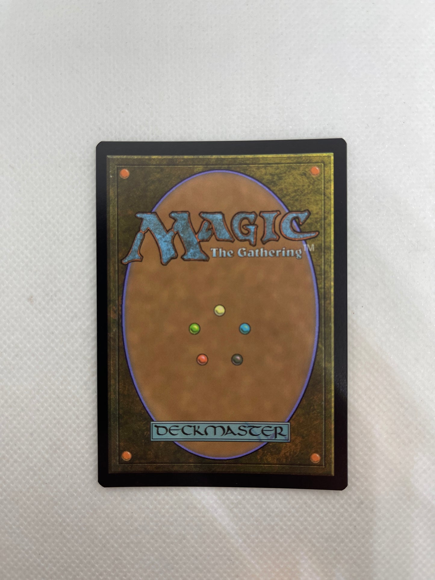 Trading card from 'Magic: The Gathering' on a textured white background
