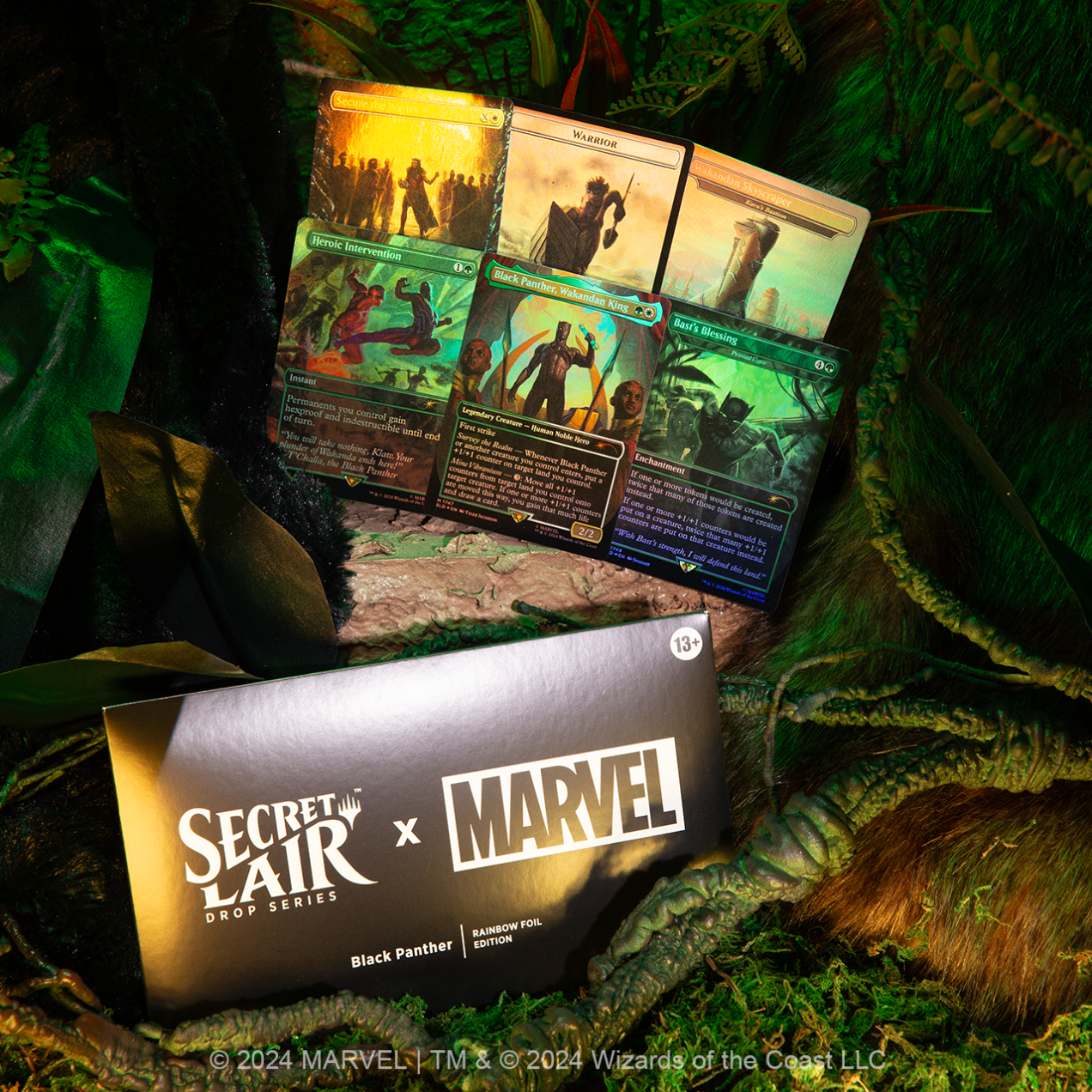 Secret Lair Black Panther RAINBOW FOIL EDITION