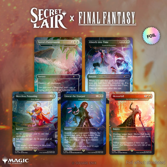 Secret Lair Final Fantasy Game Over ENGLISH RAINBOW FOIL EDITION