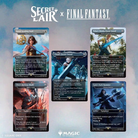 Secret Lair Final Fantasy Weapons