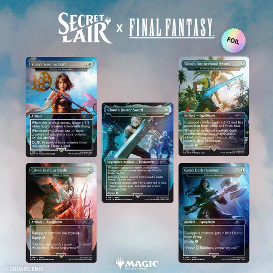 Secret Lair Final Fantasy Weapons ENGLISH RAINBOW FOIL EDITION