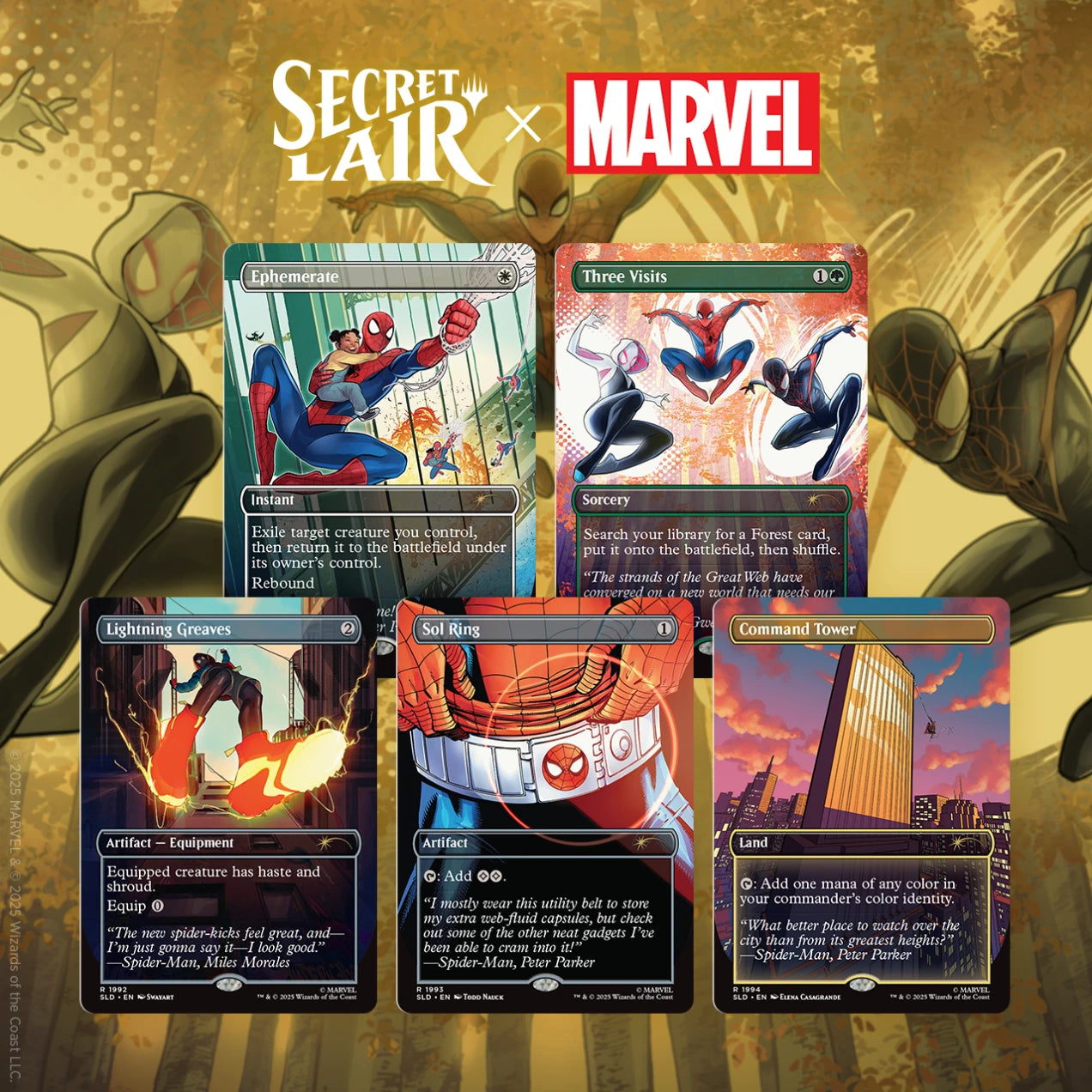 Secret Lair Marvel Spider-Man Heroic Deeds