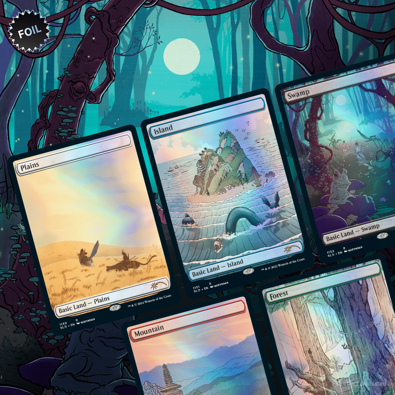 Secret Lair Special Guest Kozyndan The Lands TRADITIONAL FOIL COPY