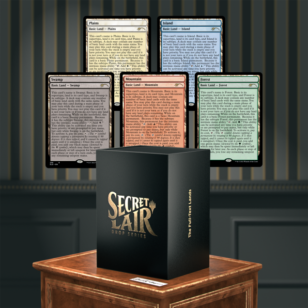 Secret Lair The Full-Text Lands NON FOIL Edition