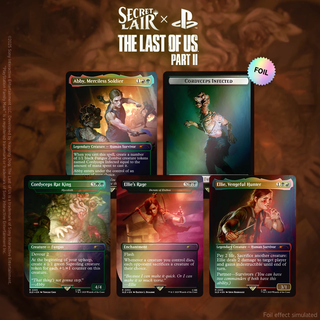 Secret Lair The Last of Us Part 2 RAINBOW FOIL EDITION