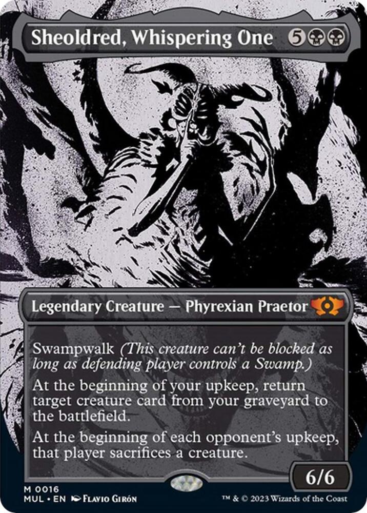 Sheoldred, Whispering One - March of the Machine Multiverse Legends #016
